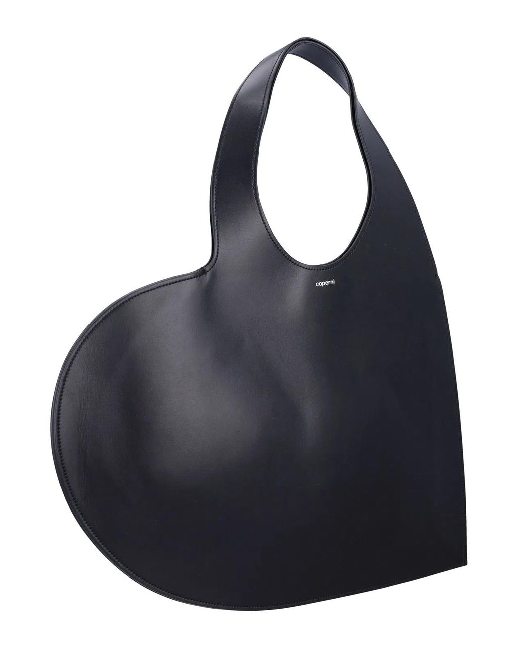 Coperni Black Double Heart Shopper Bag