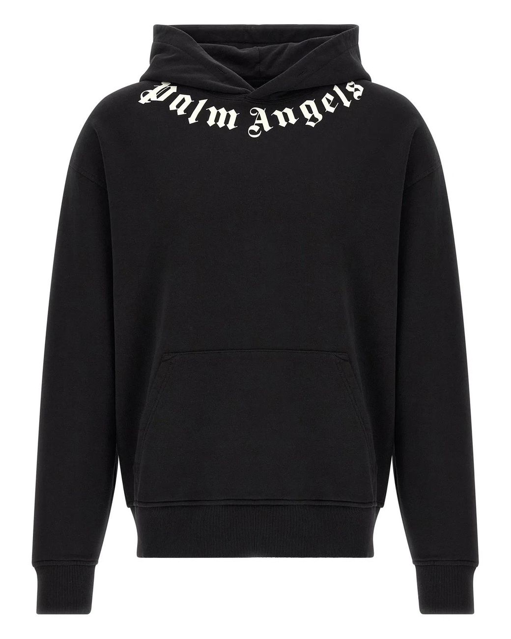 Palm Angels Black Logo Hoodie for men