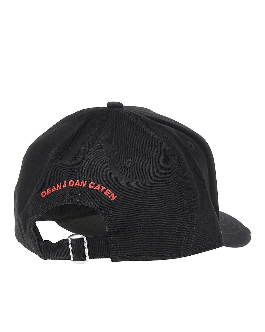 DSquared² Black Baseball Cap With Logo for men