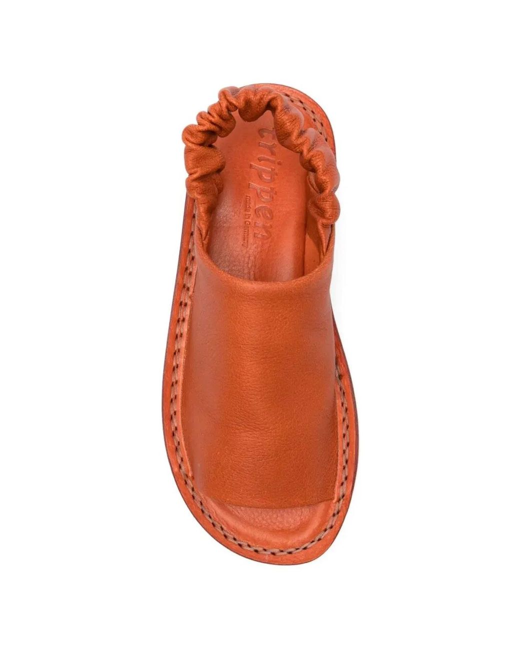 Trippen Red "Nudge" Flat Sandals