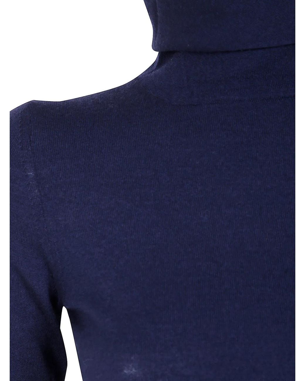Base London Blue Turtle Neck Sweater
