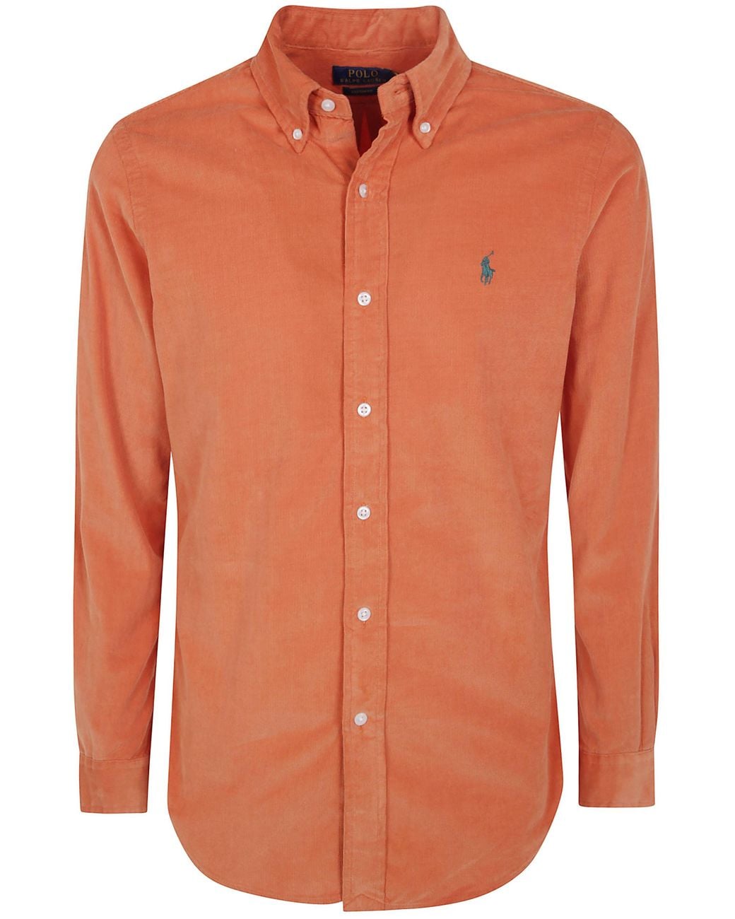 Polo Ralph Lauren Orange Long Sleeve Sport Shirt for men