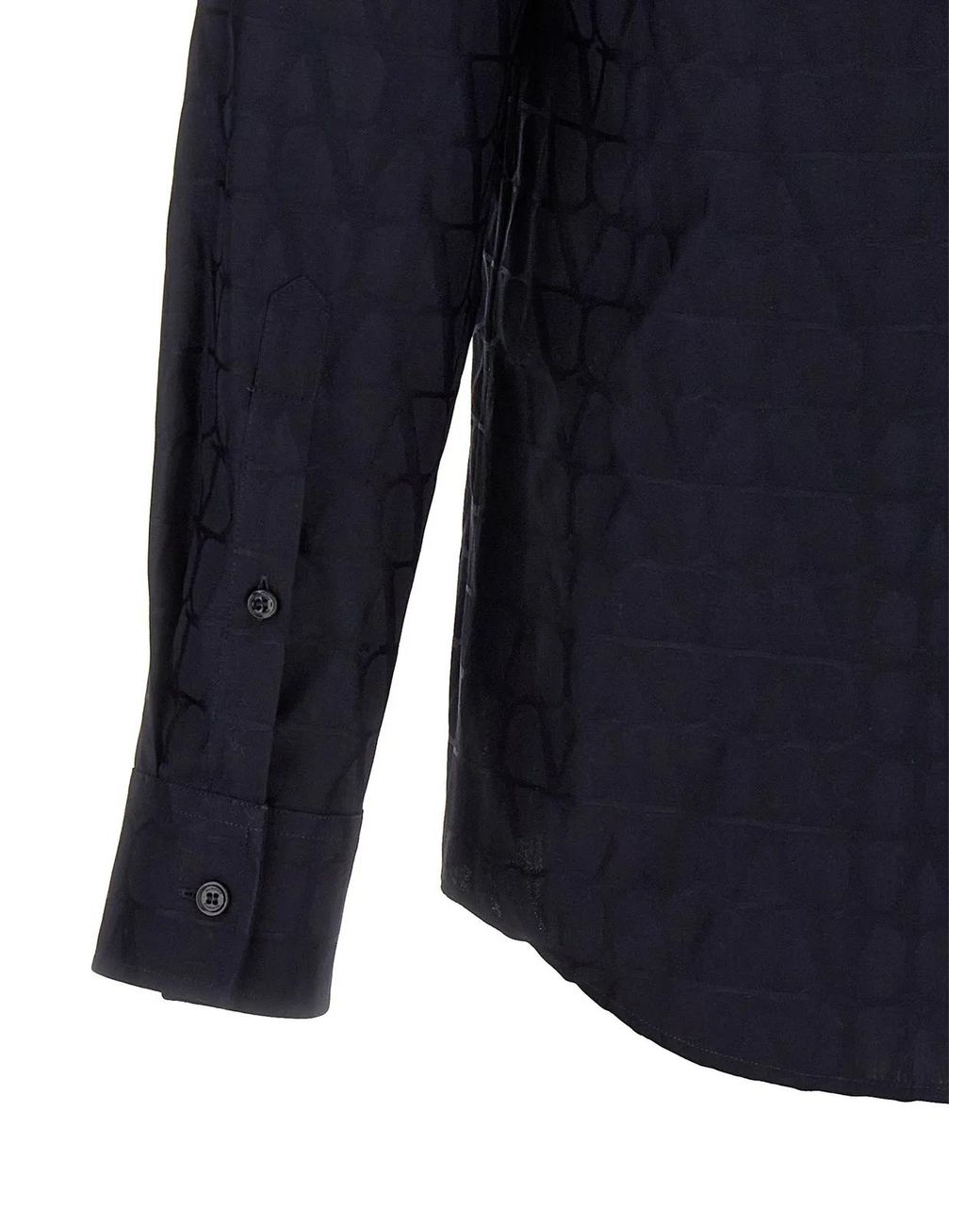 Valentino Garavani Blue 'Toile Iconographe' Shirt for men