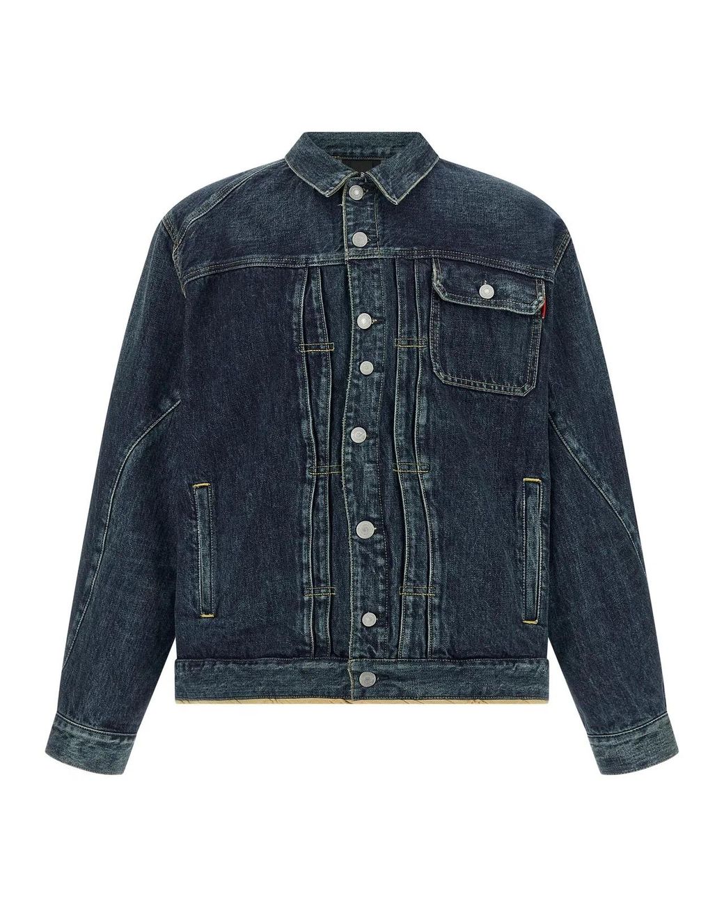 Undercover Blue Cotton Denim Jacket Clothing for men