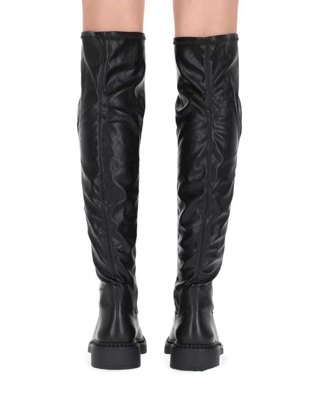Ash Black Calf Leather Boots