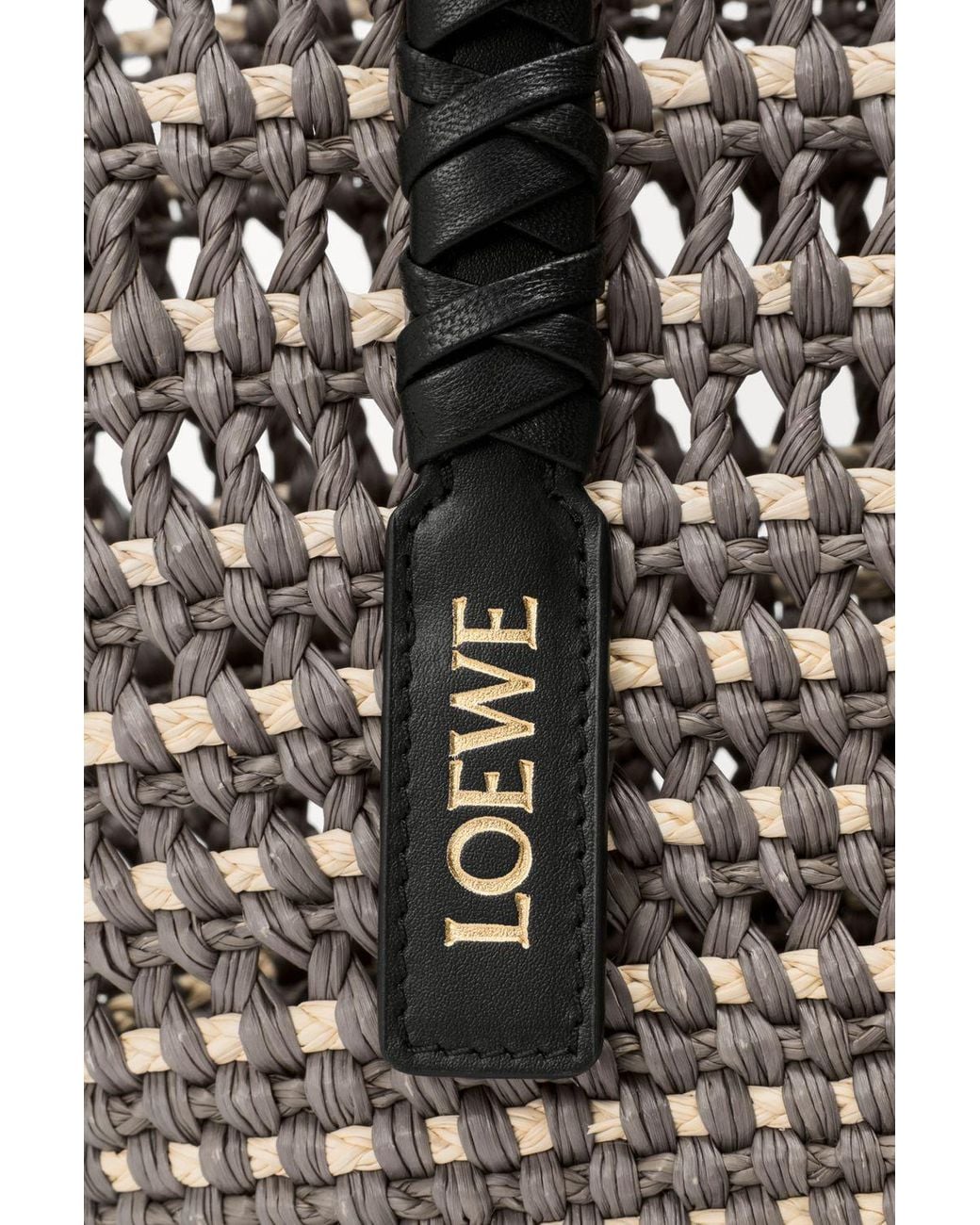 Loewe Green Medium Braid Basket Shoulder Bag