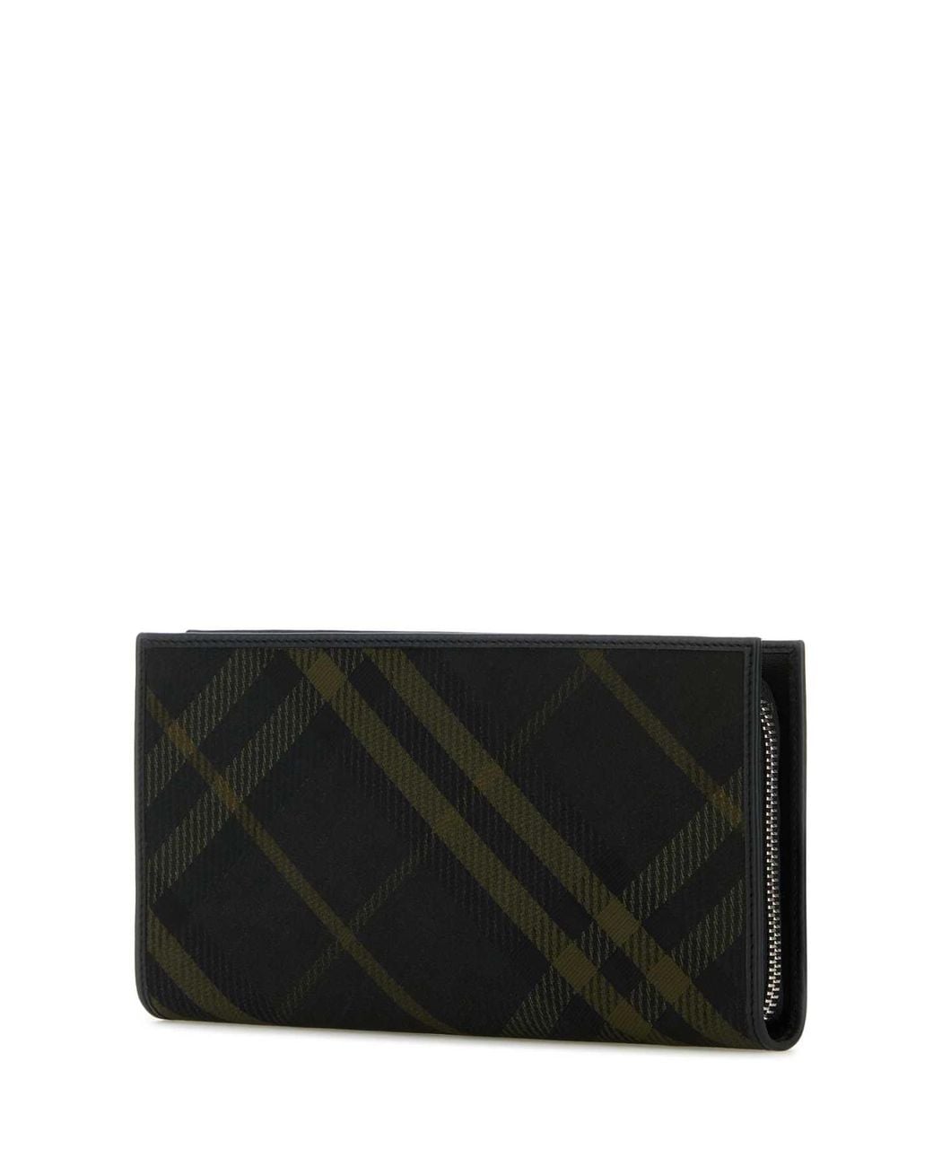 Burberry Black Printed E-Canvas Wallet for men