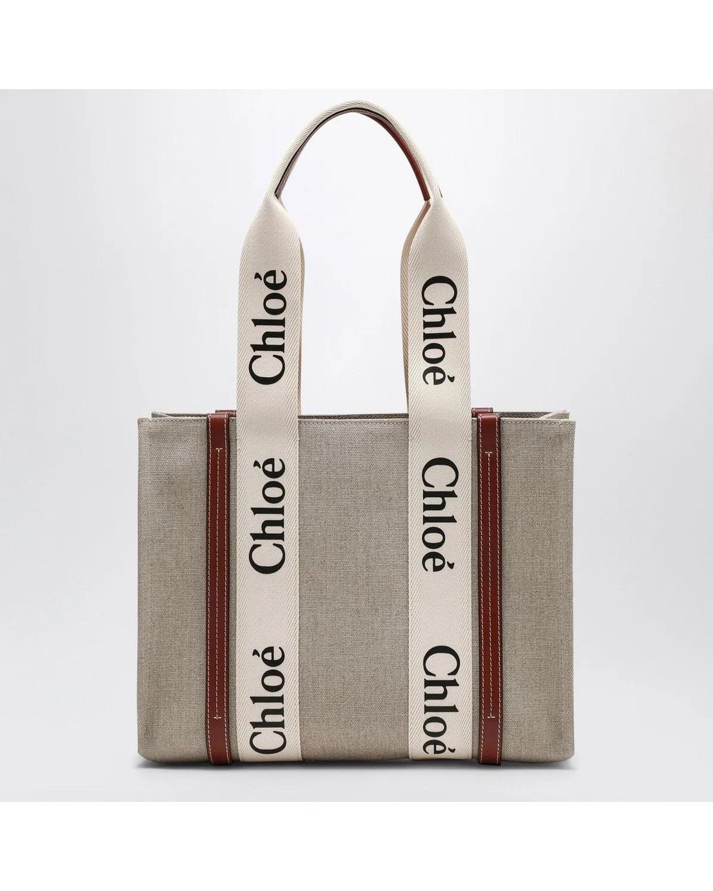 Chloé Natural Chloã Woody Medium Bag