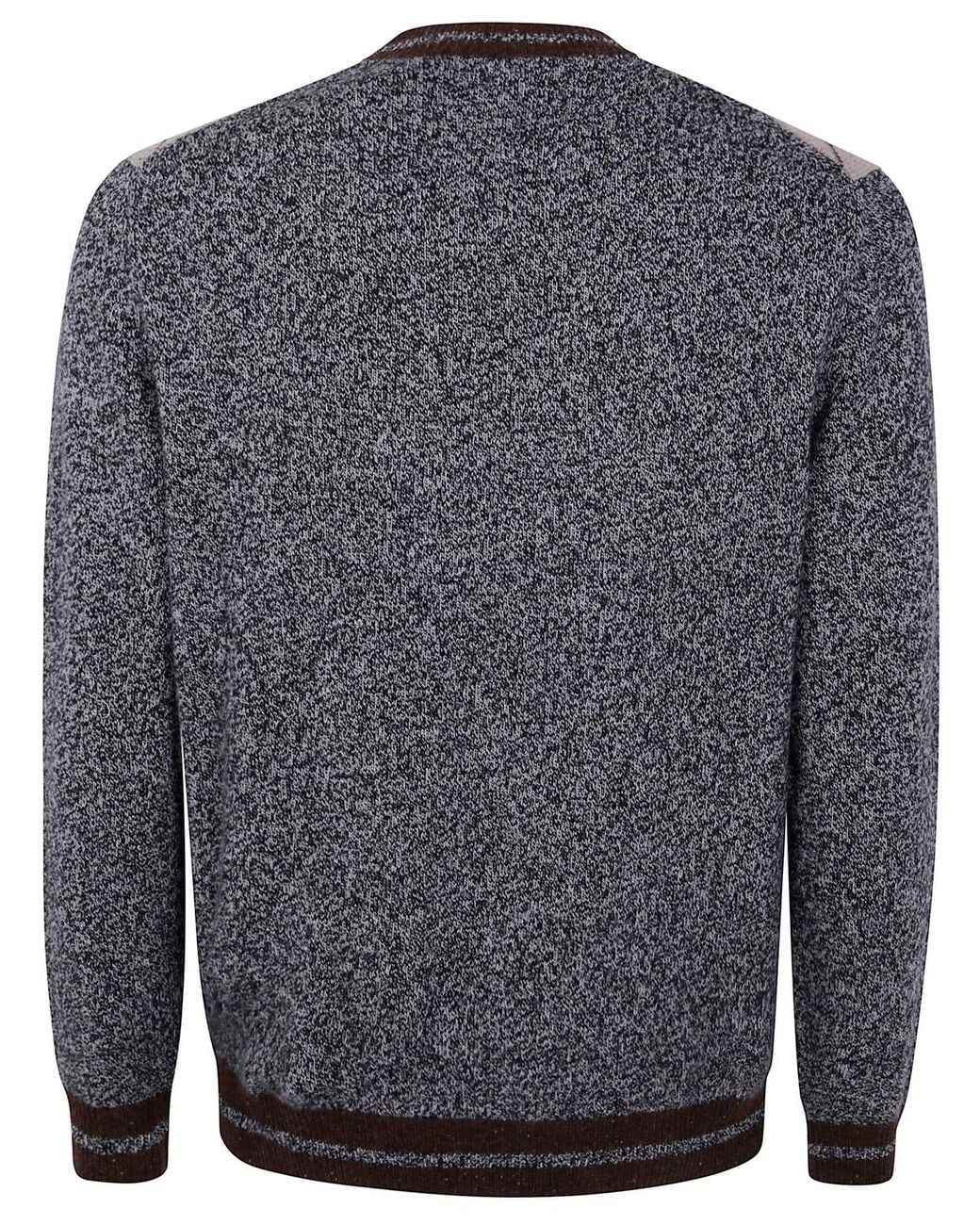 Ballantyne Gray R Neck Pullover for men