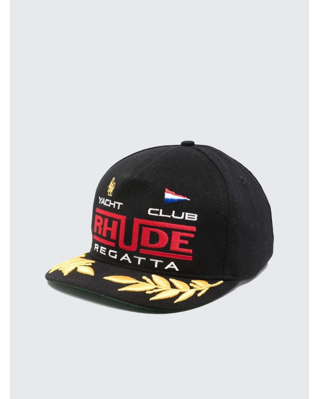 Rhude Black Regatta Club Hat for men