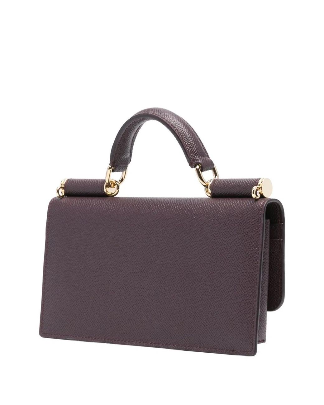 Dolce & Gabbana Purple Dolce & Gabbana Bag With Chain And Logo Plaque