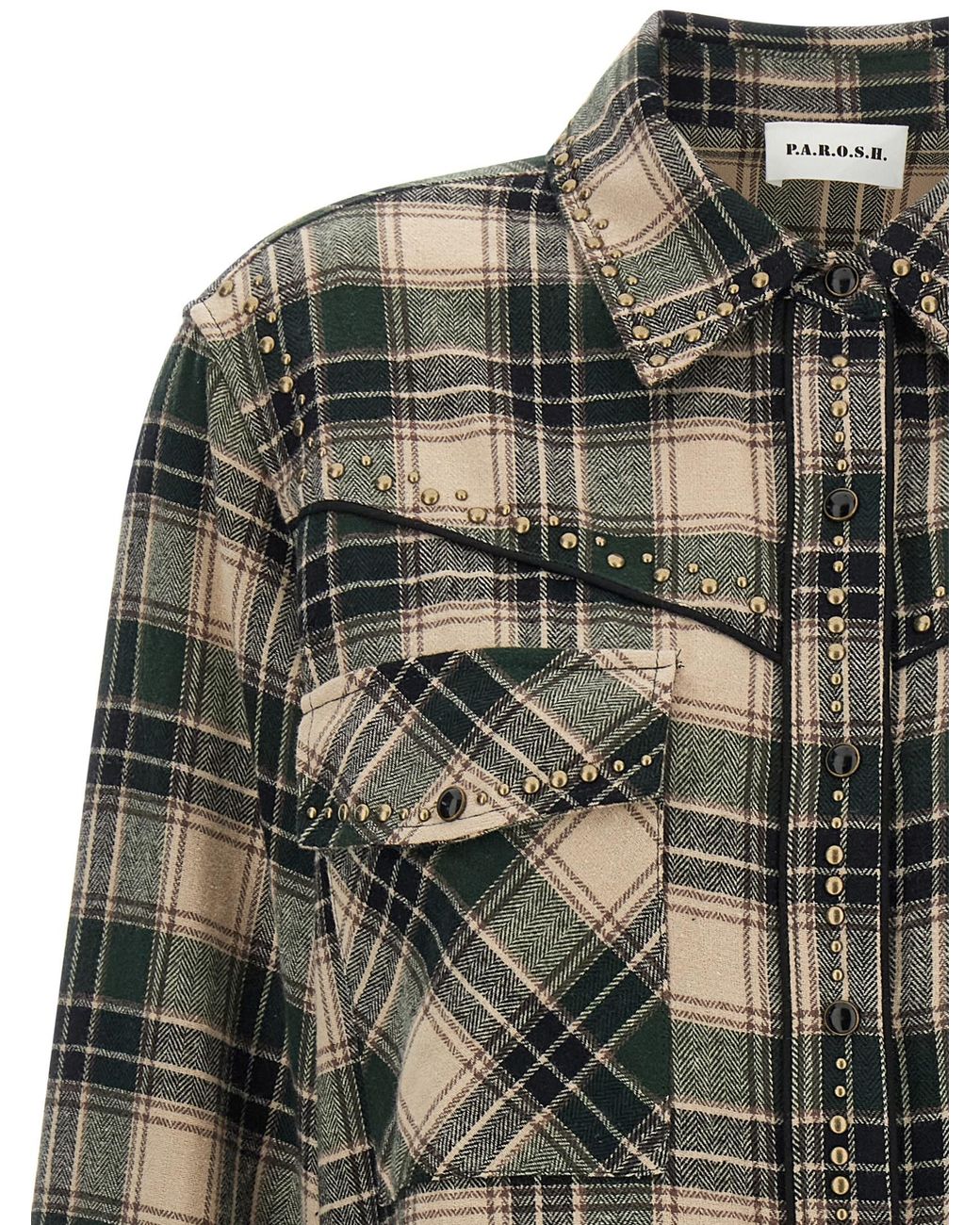 P.A.R.O.S.H. Green P.A.R.O..H. 'Cowboy' Shirt