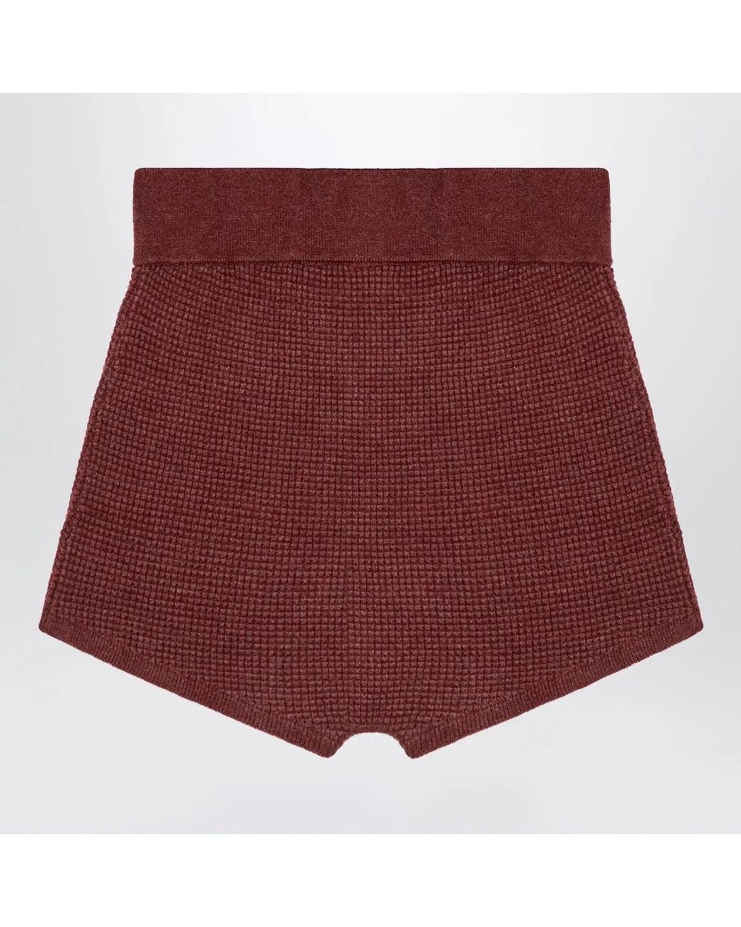 Fear Of God Red Burgundy Honeycomb Short