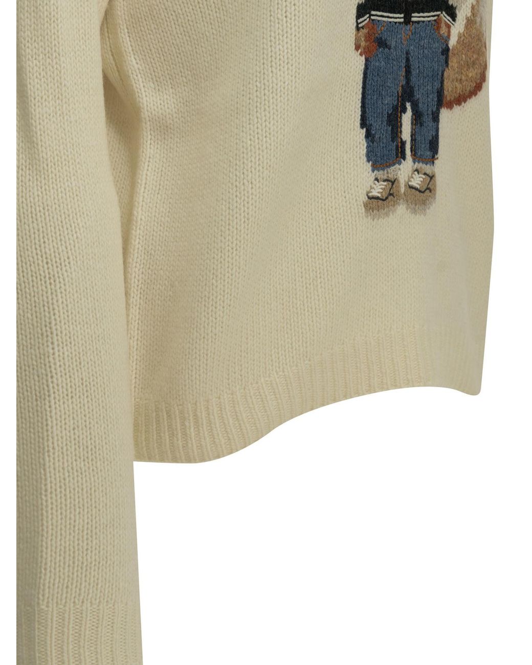 Maison Kitsuné Natural Maison Kitsuné "Dressed Fox" Crew-Neck Sweater