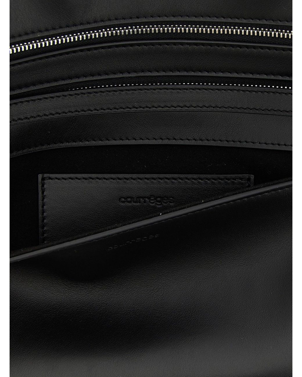 Courreges Black Wrist Clutch