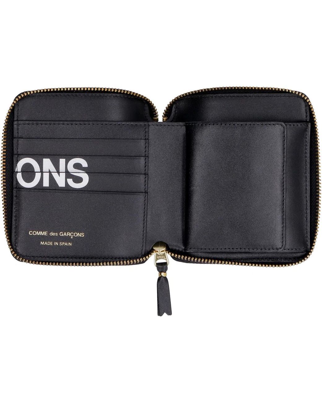Comme des Garçons Blue Wallet Huge Leather Zip Around Wallet for men
