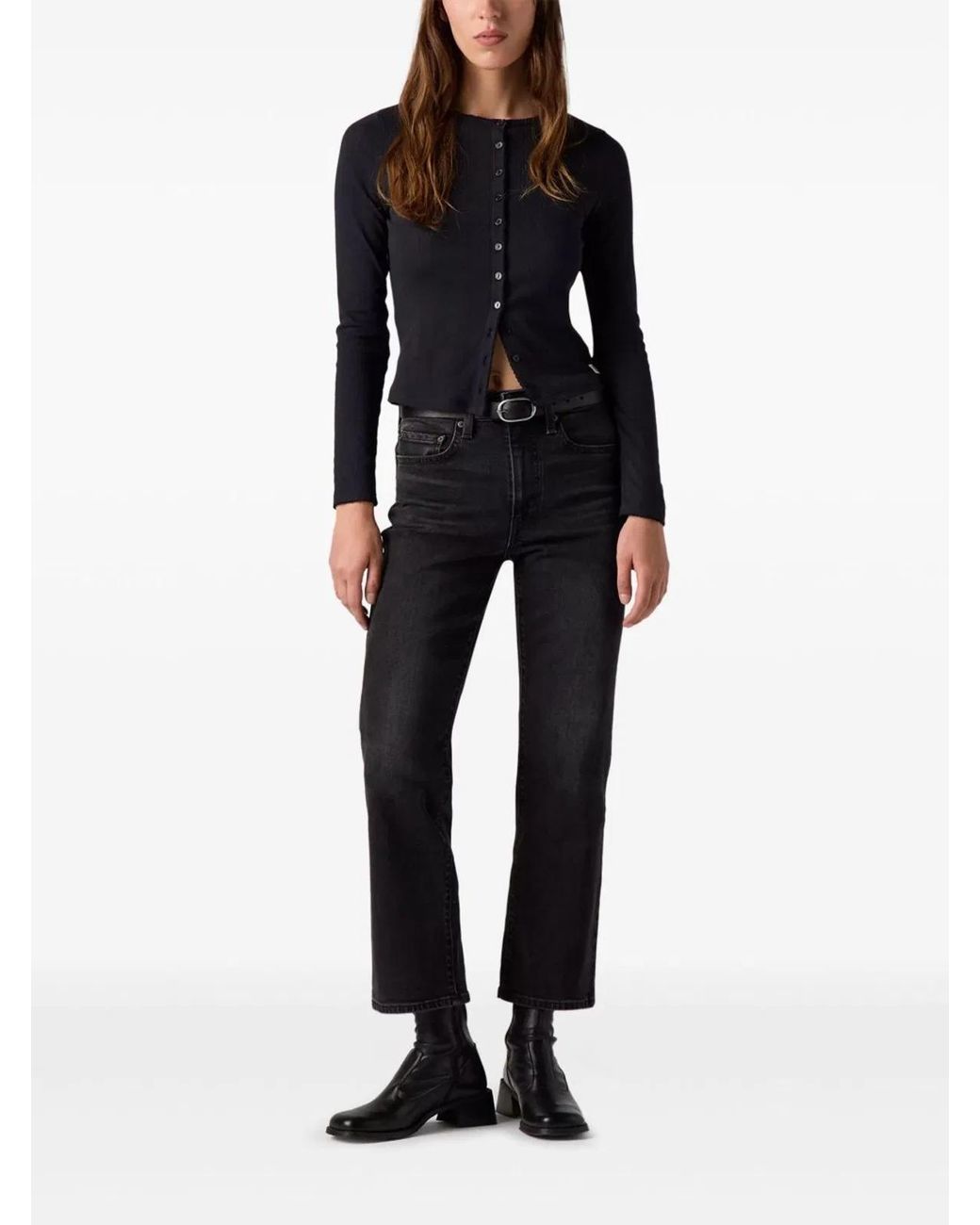 Levi's Black Cotton Elastane Jeans