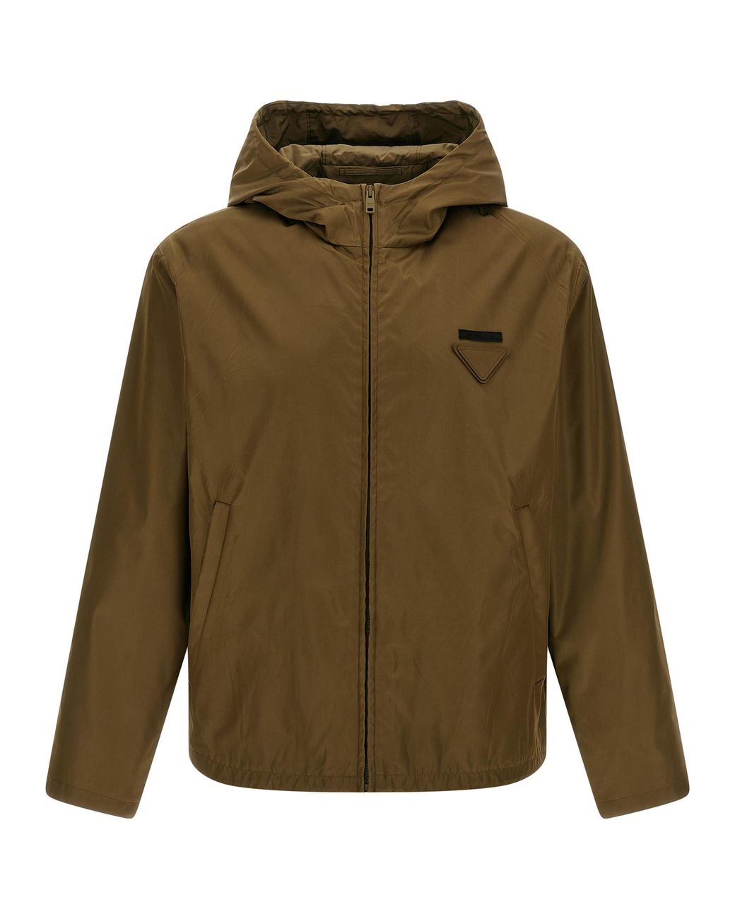 Prada Green Re-Nylon Anorak for men