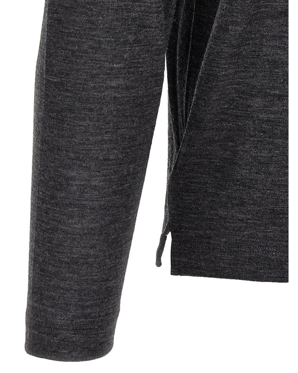 Zanone Gray Light Wool T-Shirt for men