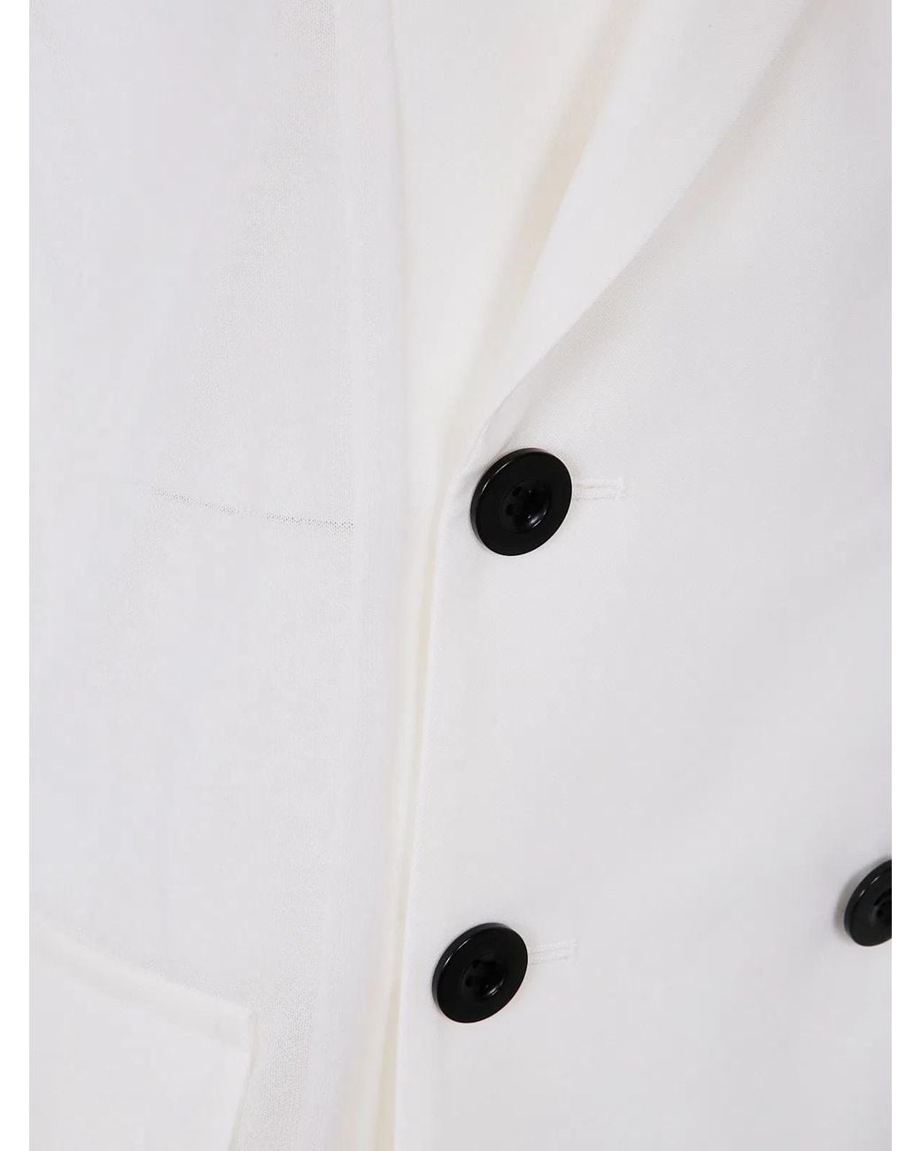 Sacai White Suiting X Knit Jacket