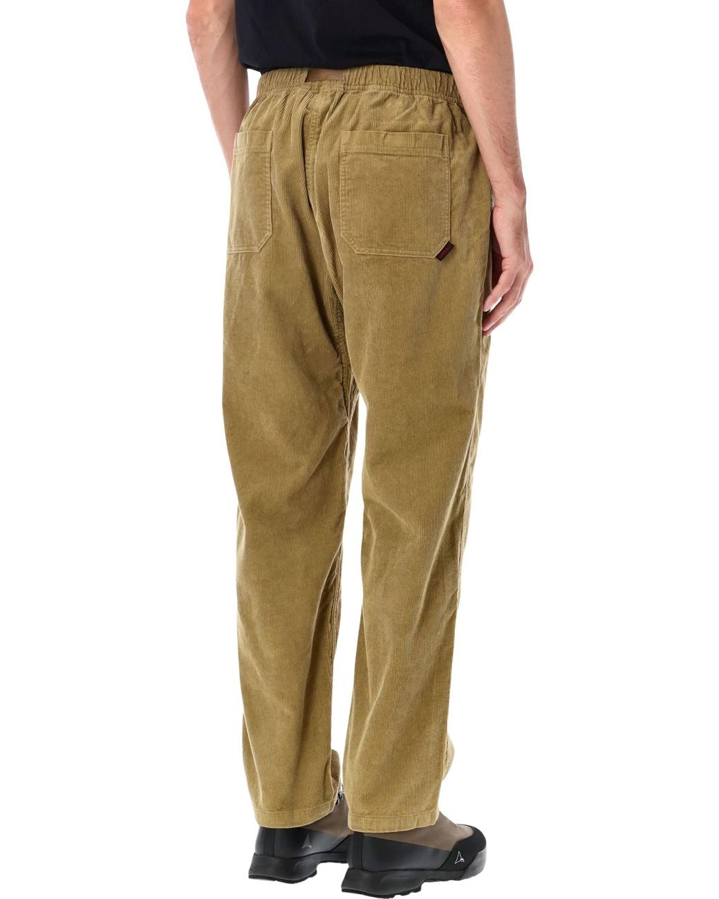 Gramicci Green Corduroy Loose Tapered Pants for men