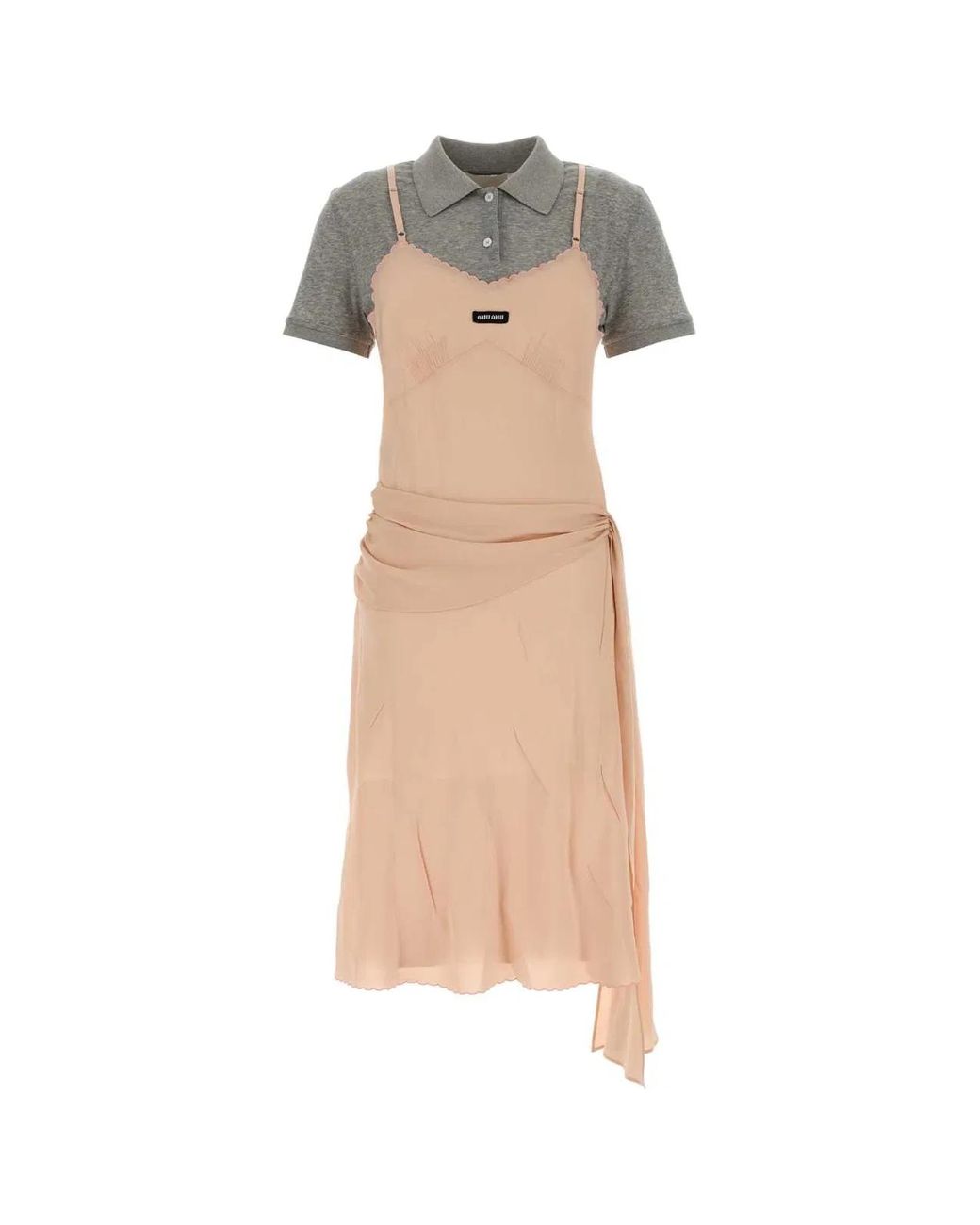 Miu Miu White Silk Dress
