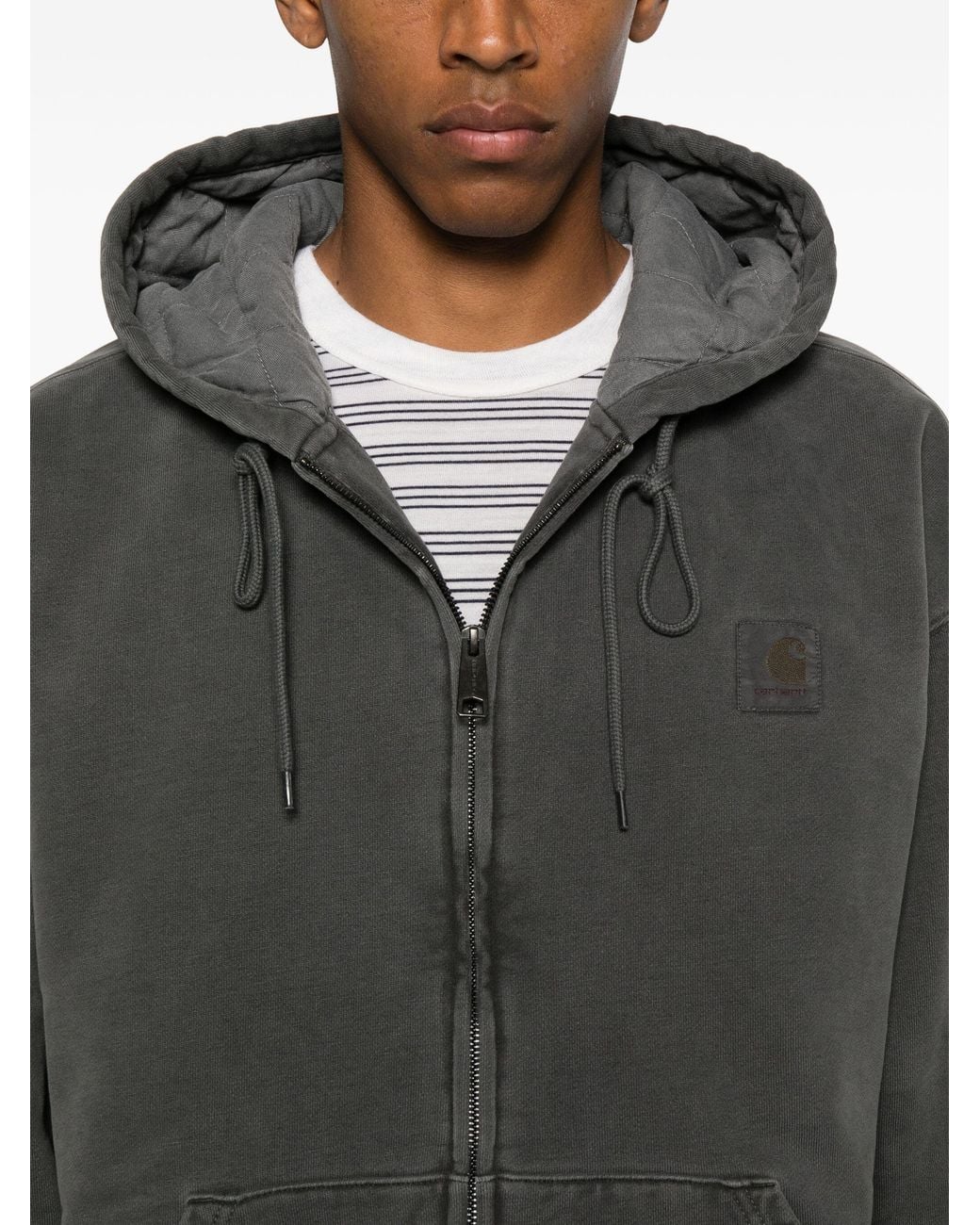 Carhartt Gray Hooded Vista Jacket for men