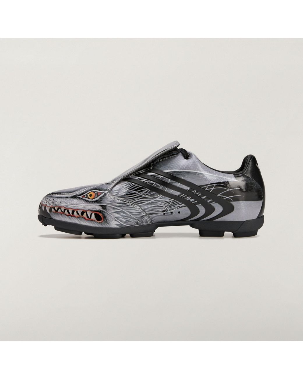 Y-3 Black Graphic Soccer Cleats for men
