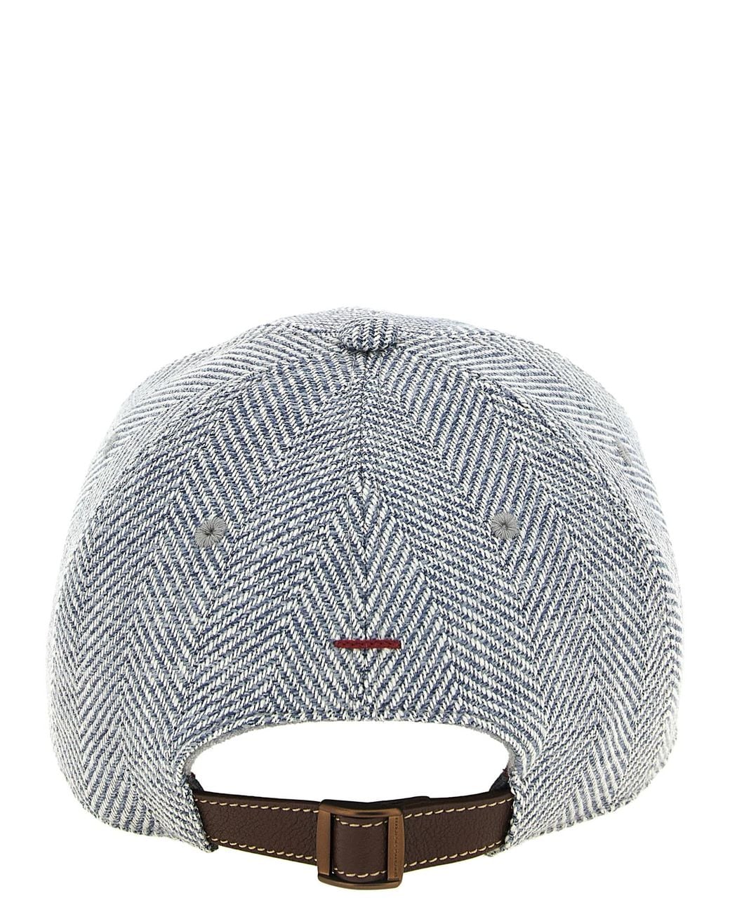 Brunello Cucinelli Gray 'Baseball' Cap for men