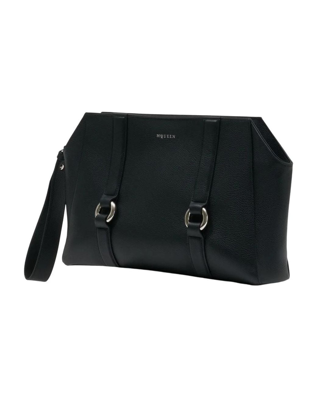 McQueen Black New Farringdon Clutch for men