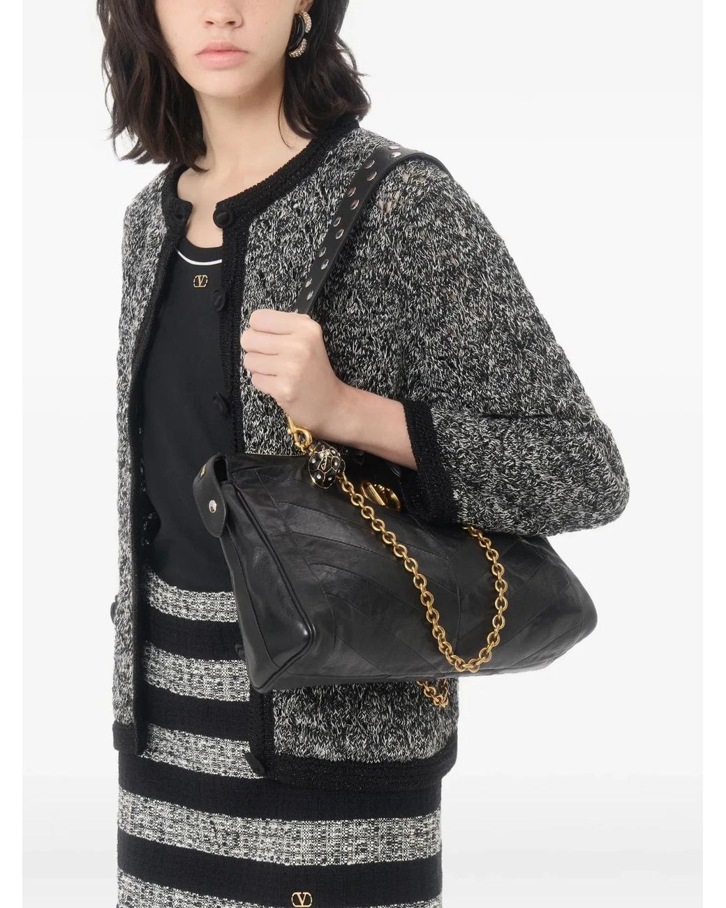 Valentino Black Jersey Top