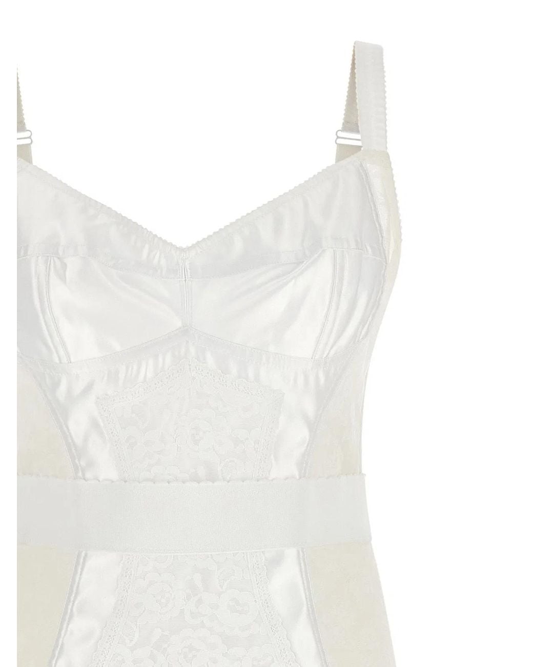 Dolce & Gabbana White Dolce & Gabbana Corsetry Dress