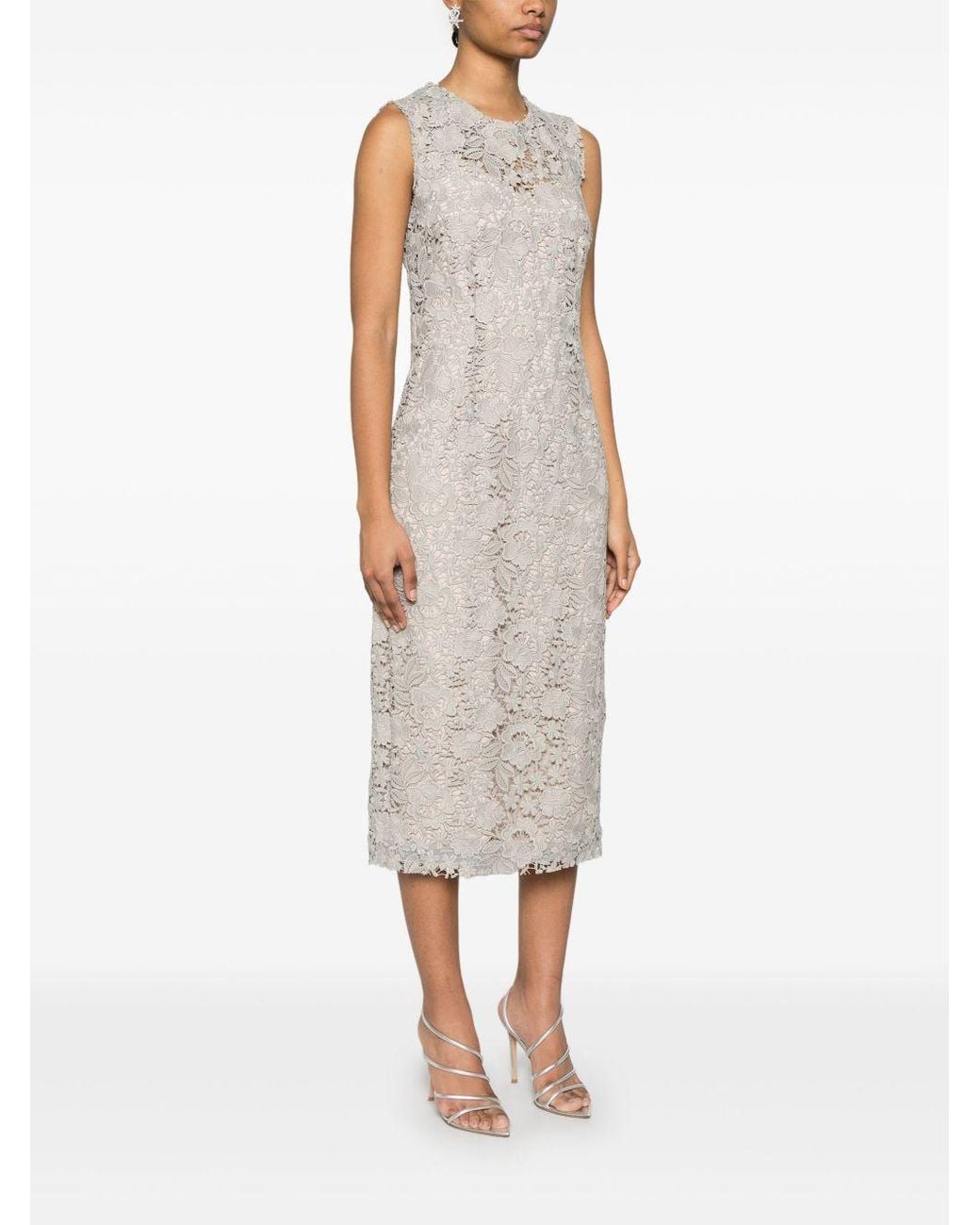 P.A.R.O.S.H. Natural P.A.R.O..H. Peonia Midi Dress