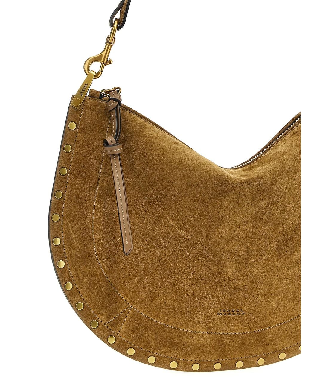 Isabel Marant Brown 'Oskan Hobo Zipped' Shoulder Bag