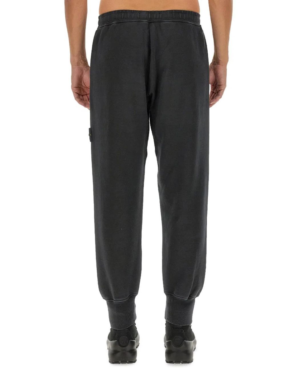 Stone Island Black Jogging Pants for men
