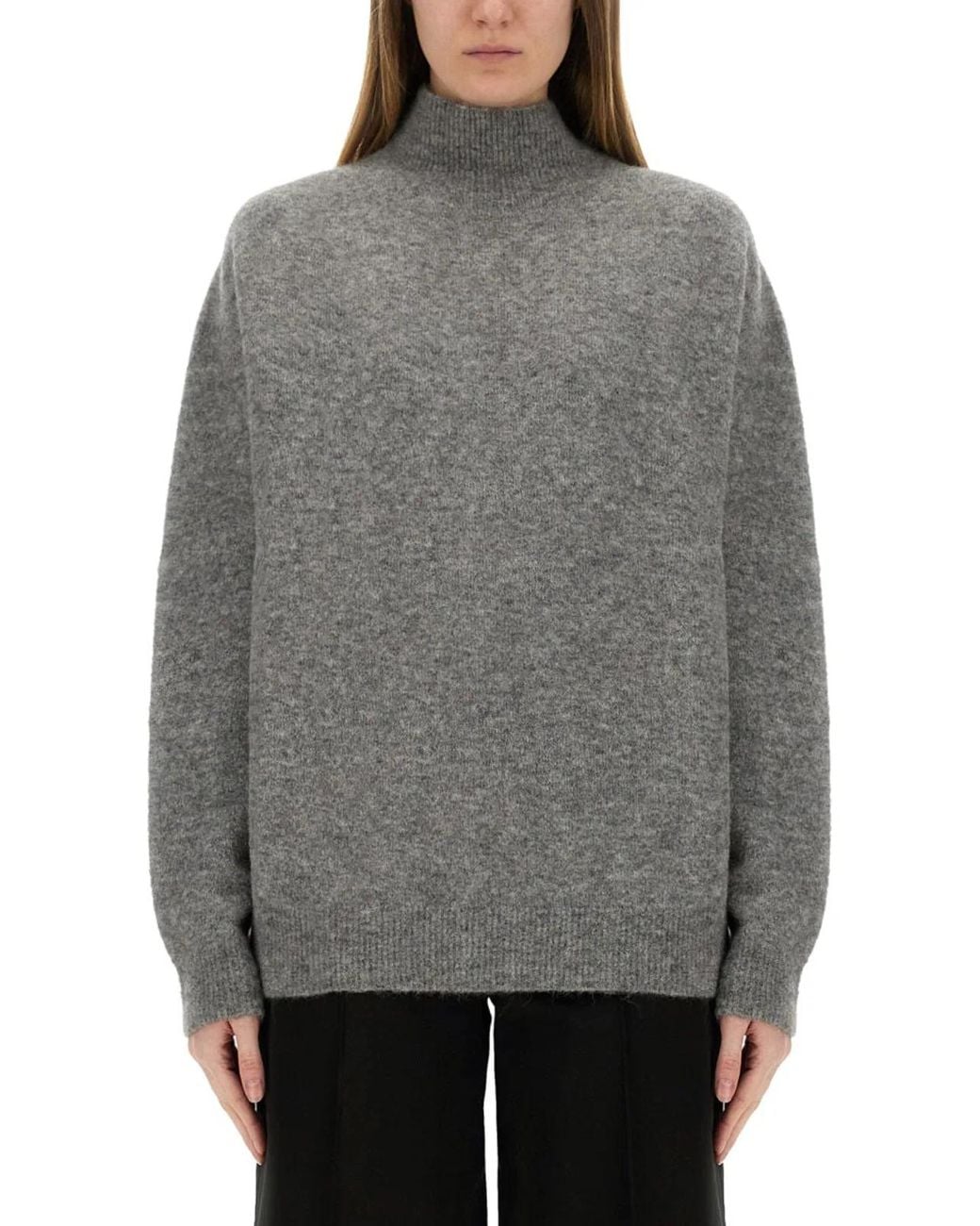 Alysi Gray Turtleneck Shirt