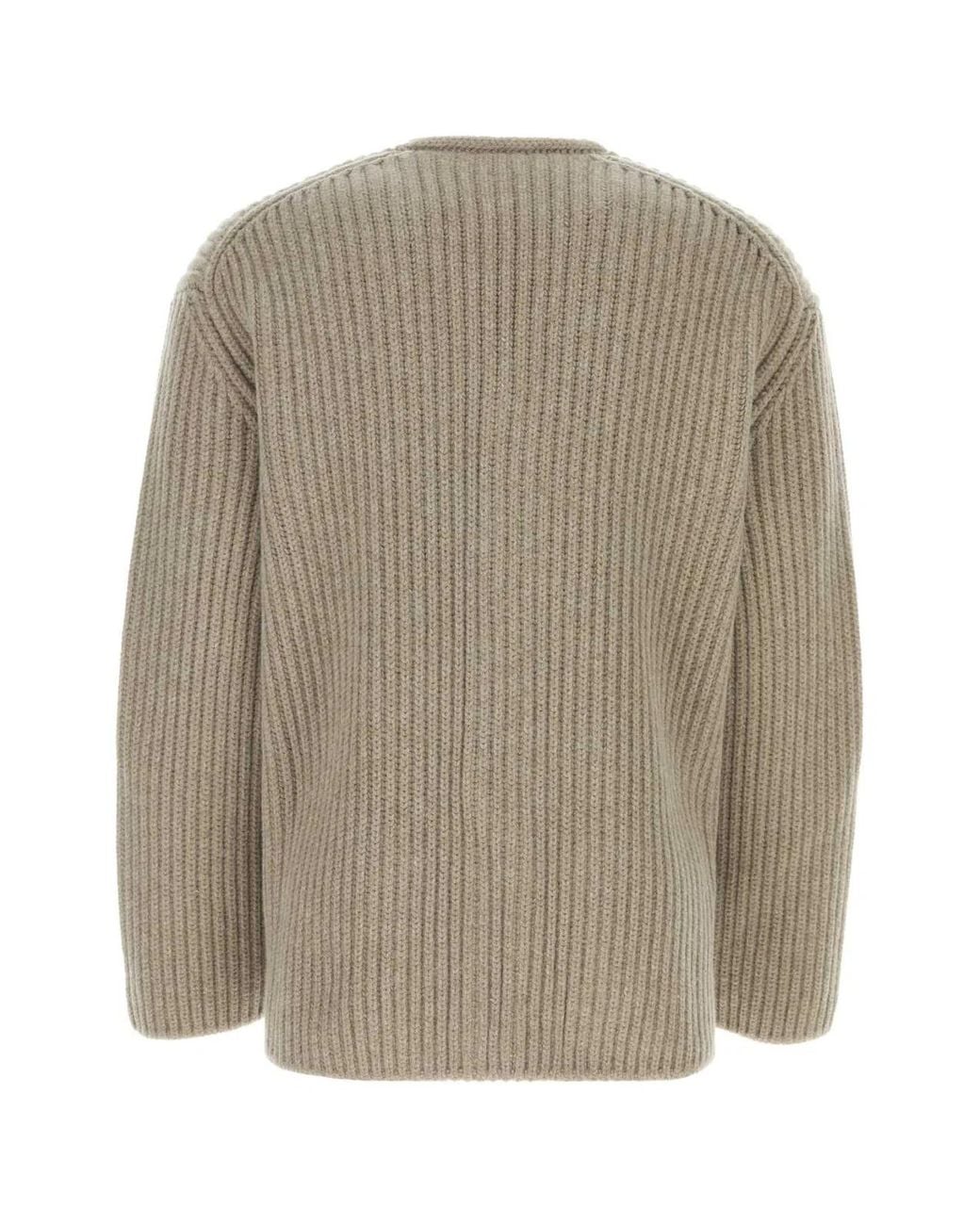 Bottega Veneta Natural Cappuccino Wool Blend Cardigan for men