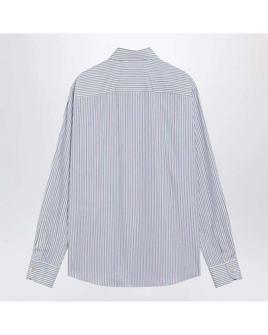 Valentino Blue Ivory Shirt With And Stripes for men