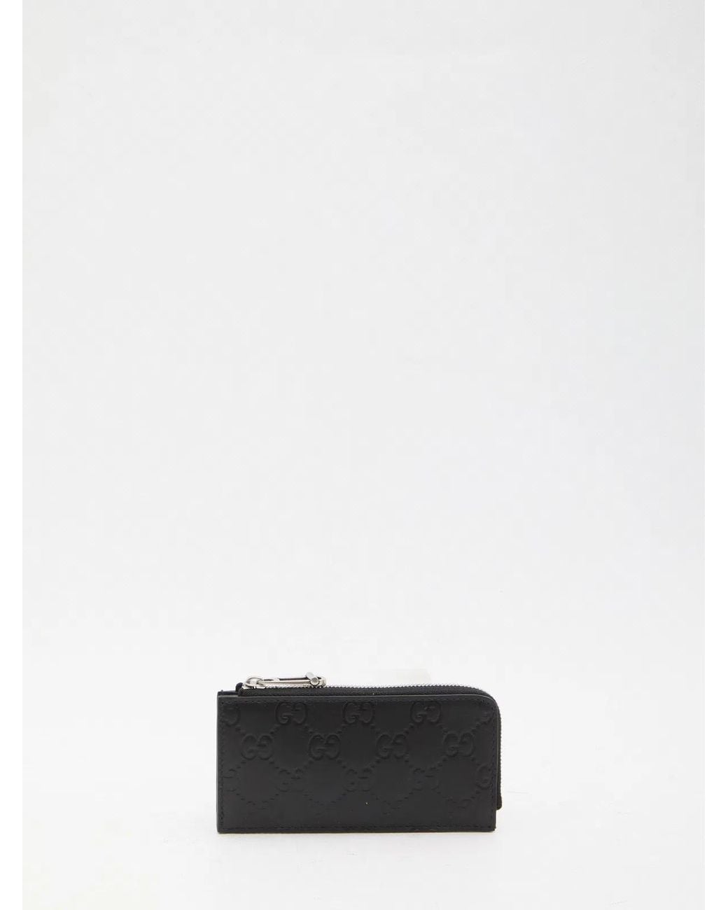 Gucci White Card Holder Gg Emblem for men
