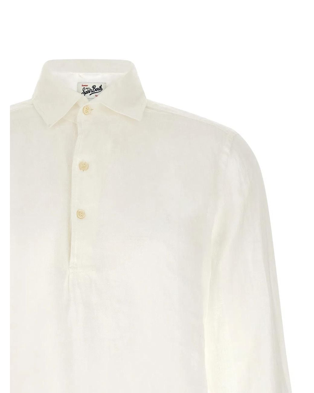 Mc2 Saint Barth White Full Sleeves Polo for men