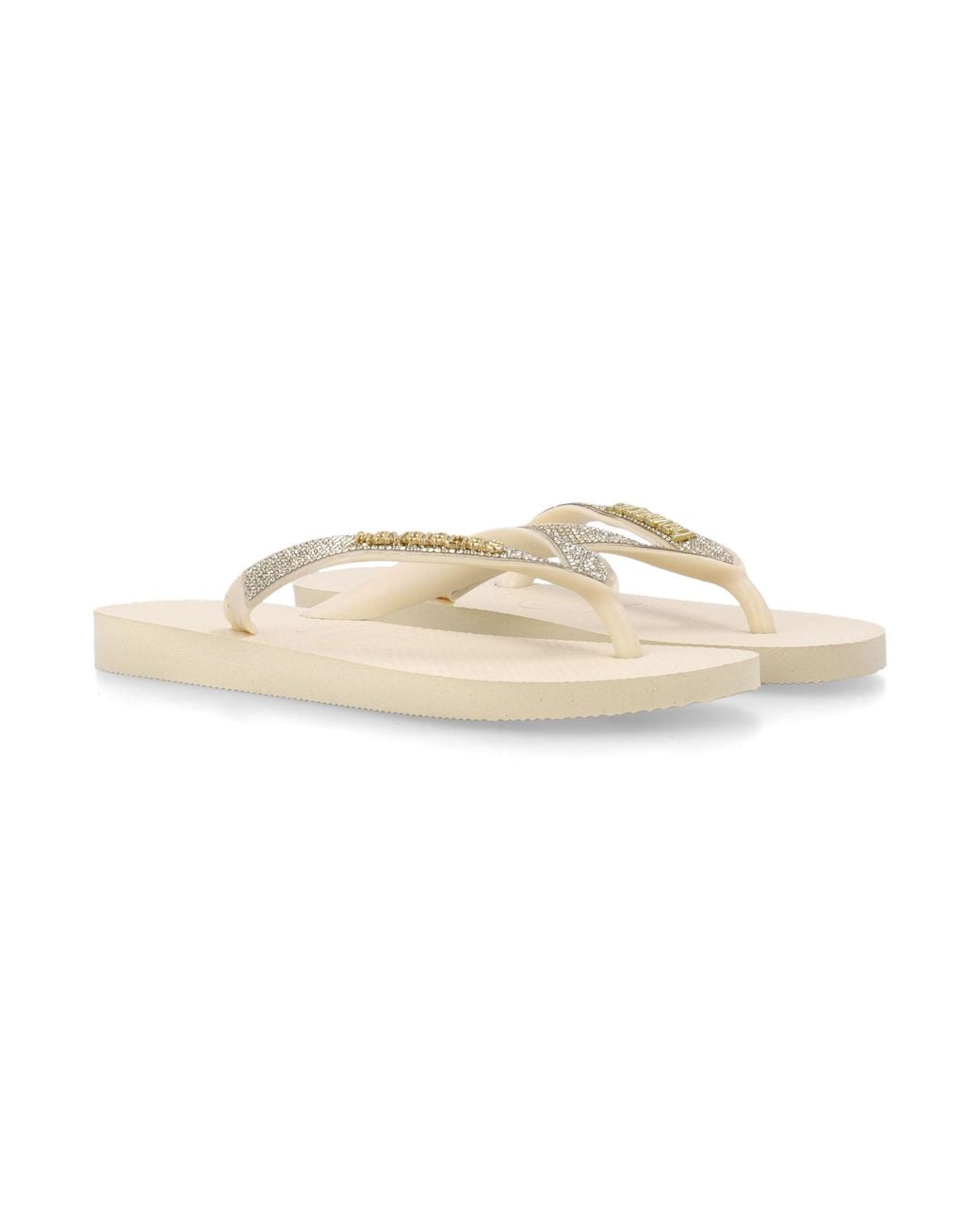 Havaianas White Top Glow Flip Flops