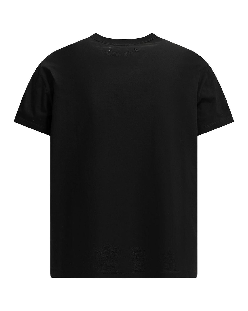 Maison Margiela Black Crewneck T-Shirt With Logo for men