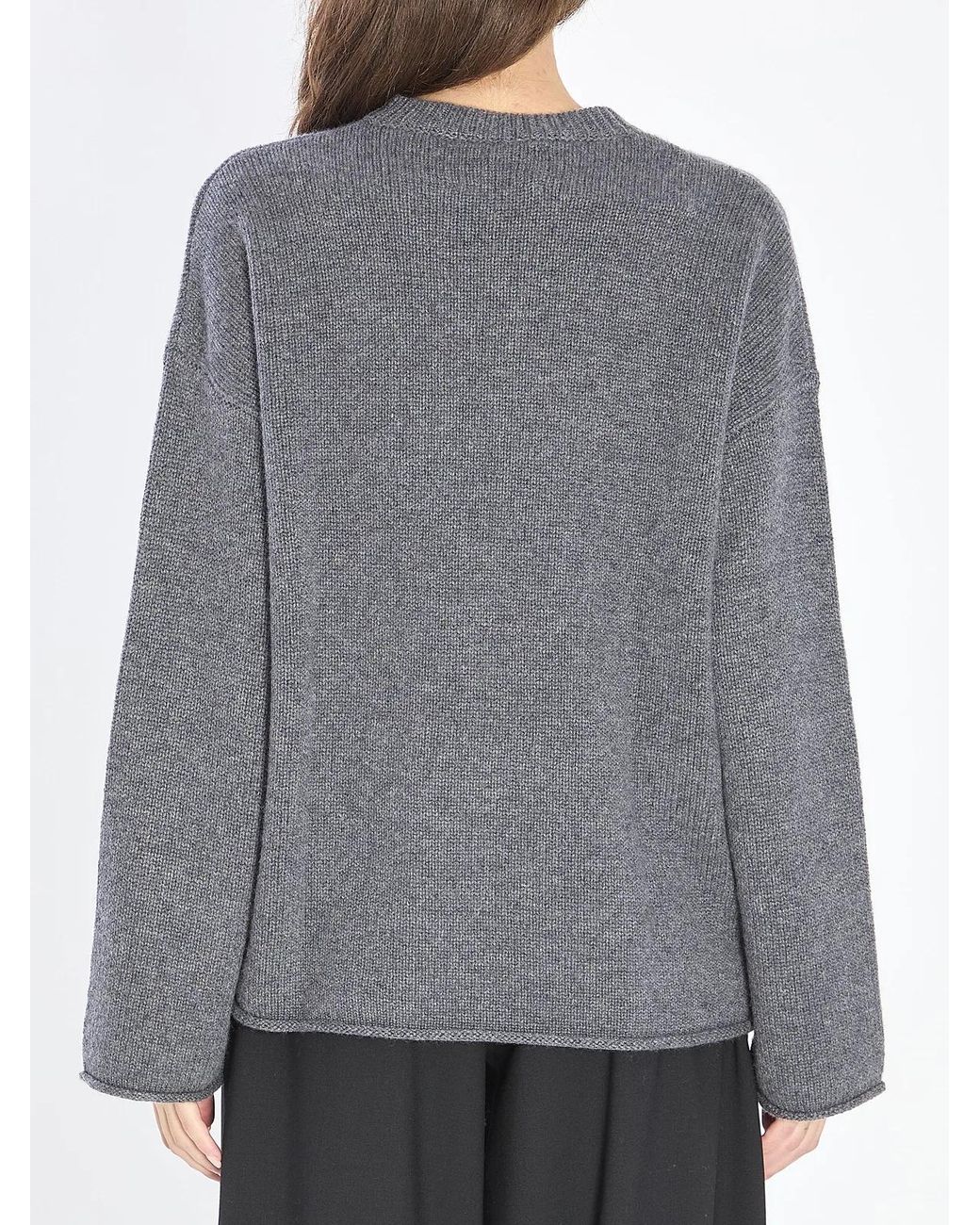 Lisa Yang Gray Kristy Crew-Neck Sweater