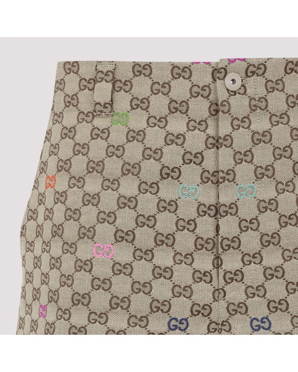 Gucci Natural Fabric Shorts Gg for men