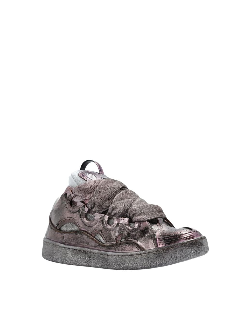 Lanvin Gray Curb Chunky Low-Top Sneakers