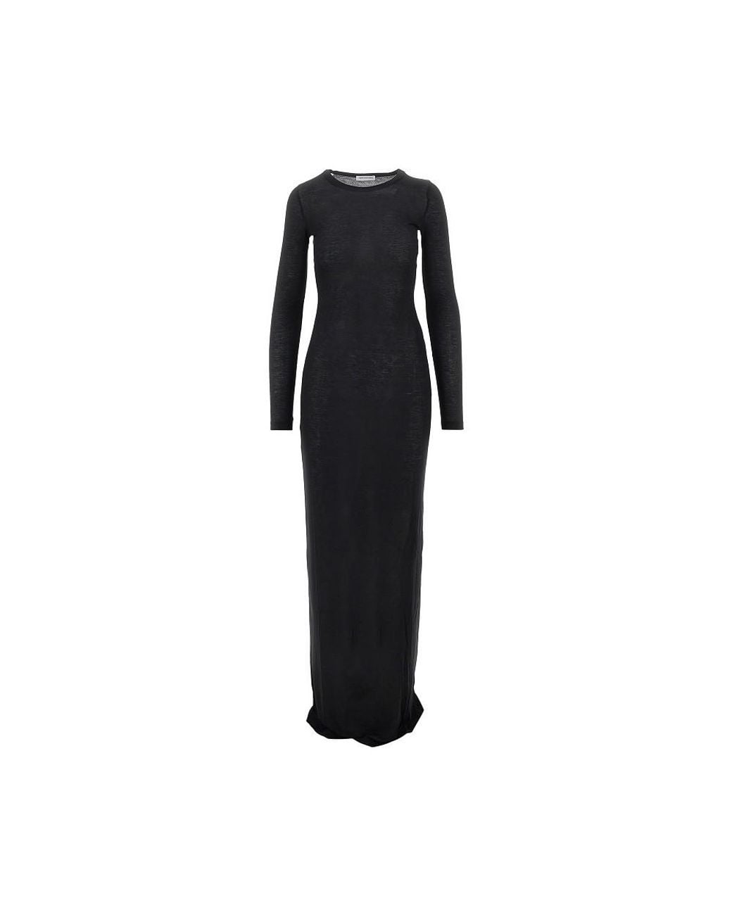 7 For All Mankind Black Jersey Long Dress
