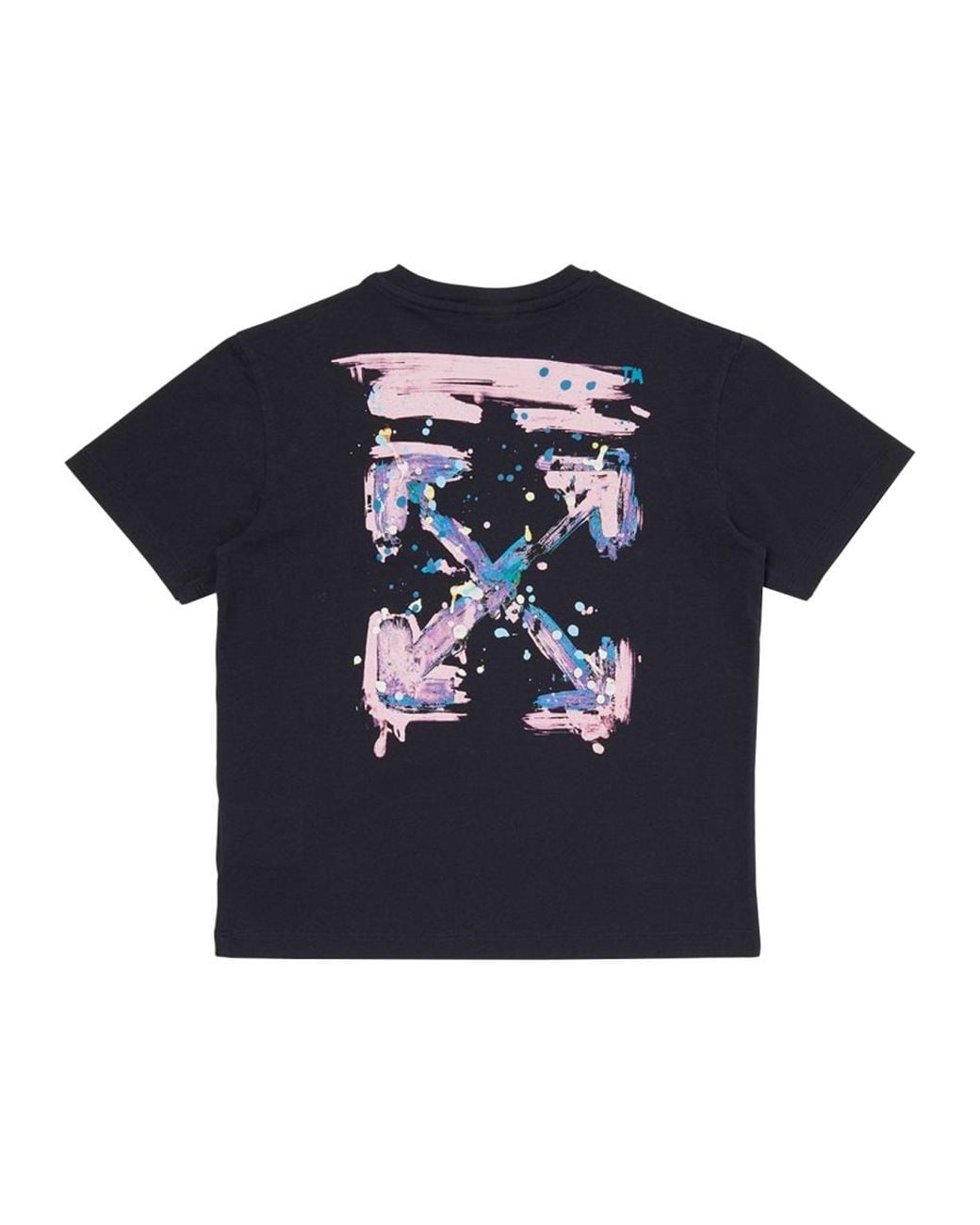 Off-White c/o Virgil Abloh Blue Arrow Splat Graphic Short-Sleeve T-Shirt