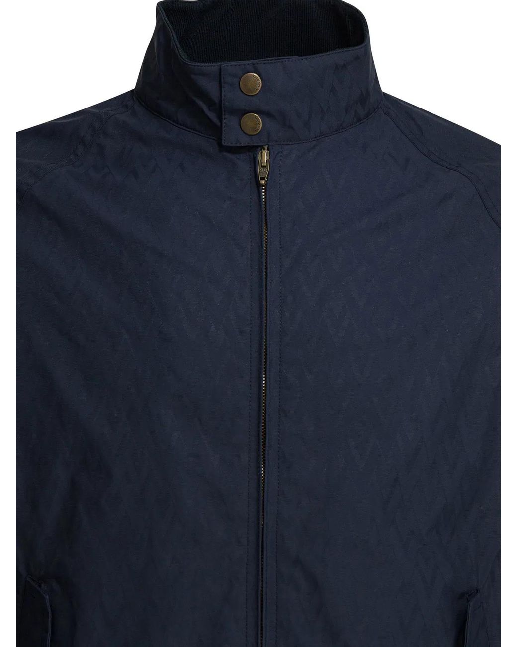 Valentino Blue Polyamide Jacket for men