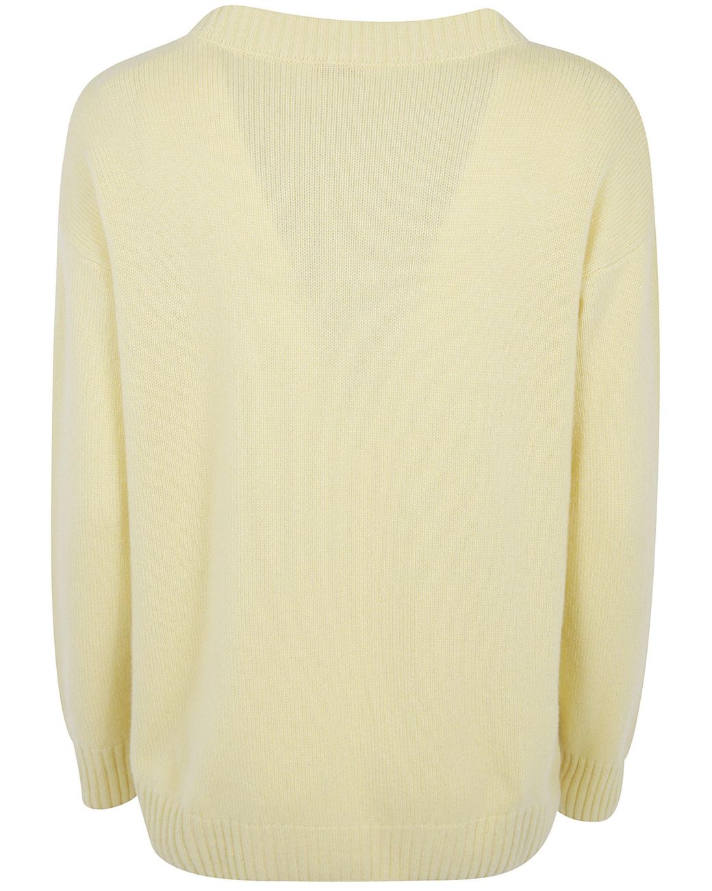 Rossopuro Yellow Long Sleeved Boat Neckline Over Sweater