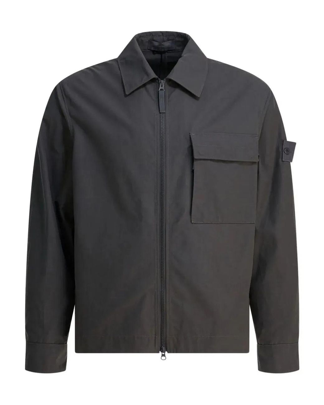 Stone Island Black Zip-Fastening Jacket for men